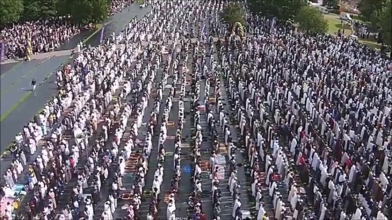 Over 100, 000 Muslims pray in our City Birmingham Patriots
