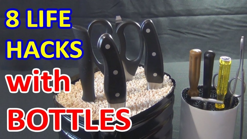 8 Life Hacks with Bottles, Reuse of plastic bottles Part