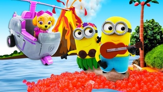 A Patrulha Canina salvou os Minions do vulco! Diverso para toda a famlia em portugus