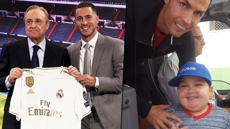 Eden Hazard in Real Madrid. Cristiano Ronaldo met