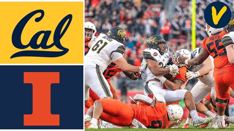 Cal vs Illinois Highlights, 2019 Redbox Bowl Highlights, College