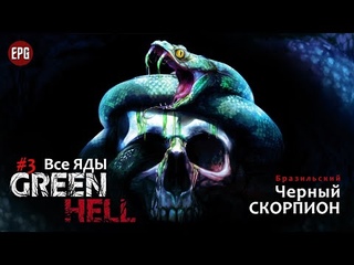GREEN HELL v1.2 ИСПЫТАНИЯ: ВСЕ ЯДЫ #3 сложность ЗЕЛЕНЫЙ АД Выживание после укуса Черного Скорпиона