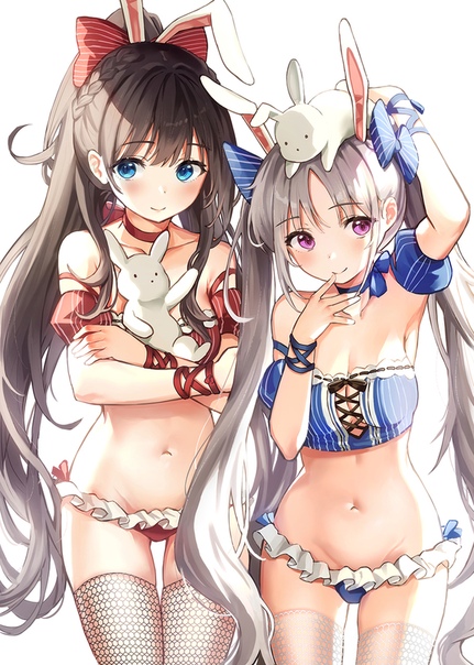 Anime panties on head