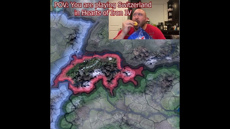 HOI4 POV: You are playing Switzerland Meme,