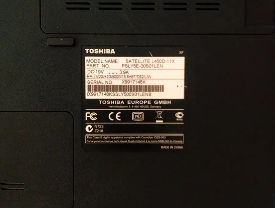 Toshiba Satellite L450D-11X