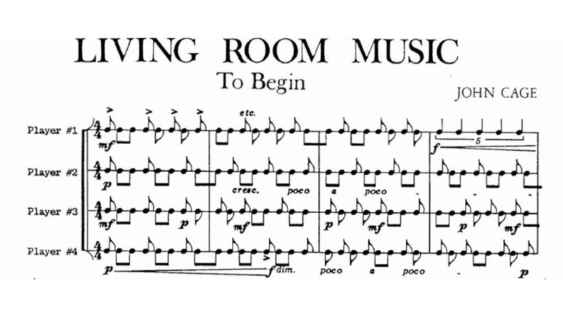 John Cage: Living Room Music ( Score