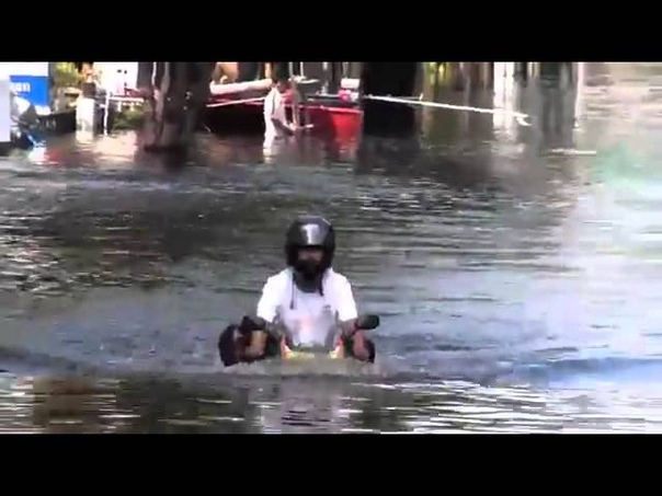Motorbike Driver Ignores