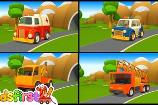 Rescue Trucks & Vehicles: 3D Learning Cartoons - Childrens Videos (английский для детей)