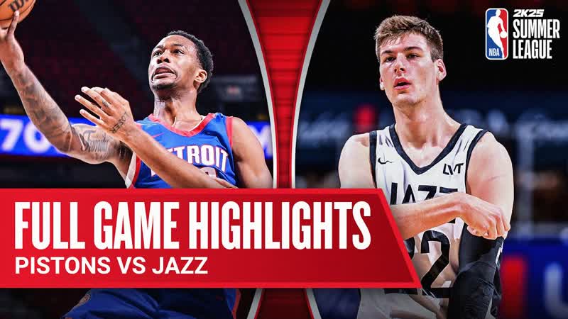 PISTONS vs JAZZ, NBA SUMMER LEAGUE, FULL GAME