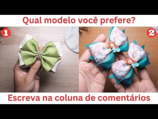 Laços de fita em cores muito ousadas