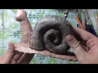 Сказочная улитка из папье-маше. МК 2 ЧАСТЬ.