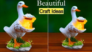 Waste Materials Craft Ideas | Plastic Water Bottle Craft Ideas | Lamp Making ✨