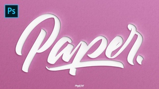 Photoshop Tutorial | Paper Cutout Text Effect