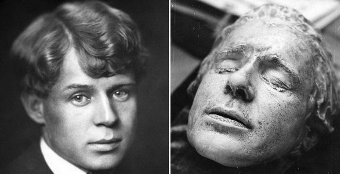 Сергей есенин биография смерть причина смерти фото The death mask of Sergei Yesenin. More historical photos https://historyfact.ru