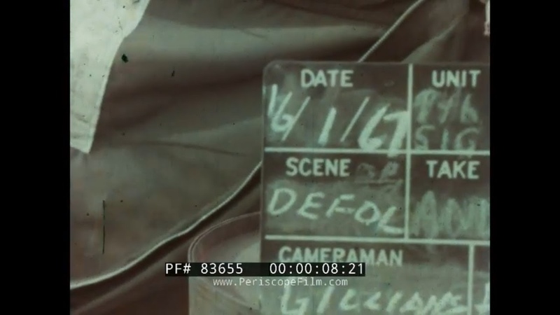 SPRAYING DEFOLIANT VIETNAM WAR RAW FOOTAGE AGENT ORANGE OPERATION RANCH HAND