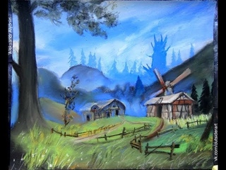 видео онлайн трансляция Рисую пейзажи из Готики Draw paint landskape Gothic 1,2 online