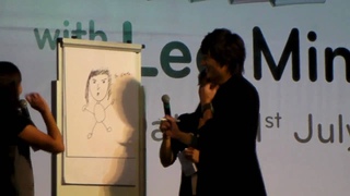 Lee Min Ho  draws a picture of her ideal girl |