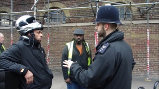 A 100% Innocent Man handcuffed by police is finally uncuffed (8:31) & released, Camden Town, London.