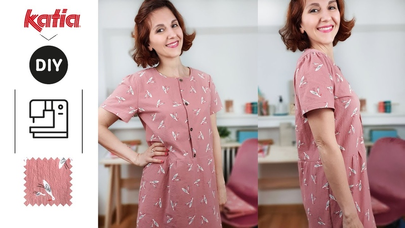 Cómo coser un vestido de verano con patrón gratuito, Katia
