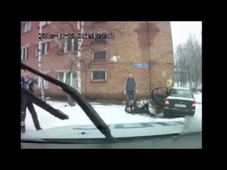 Появилось видео погони, где пьяный водитель сбил беременную женщину под Сыктывкаром