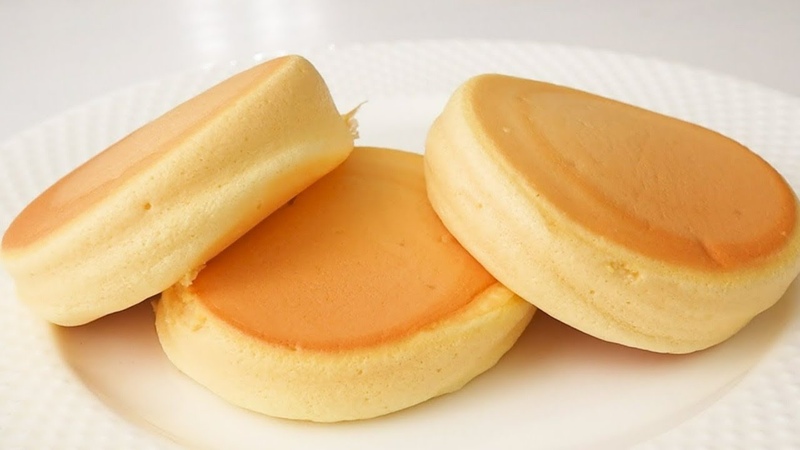 Fluffy and delicious pancake, street food 1 Cheap ingredients Light homemade souffle