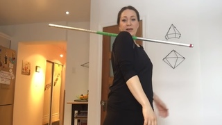 NECK TRAPS - Staff Spinning Tutorial - INTERMEDIATE | Michelle C. Smith
