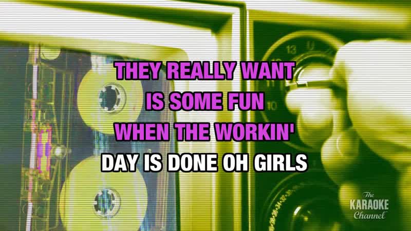 Girls Just Want To Have Fun in the Style of Cyndi Lauper karaoke video with lyrics (no lead