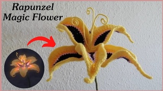 Crochet Rapunzel Tangled Magic Golden flower, Wow