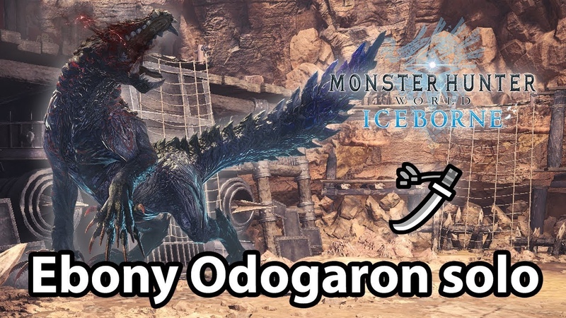 MHW Iceborne, Ebony Odogaron solo TA ( Long Sword)