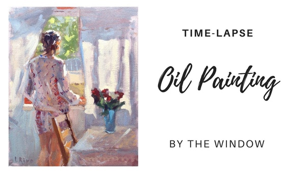 Alla prima oil figure painting demo Woman by the