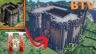 Minecraft: West European Castle from Age of Empires 2