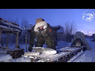 Зимний способ чистки налима!