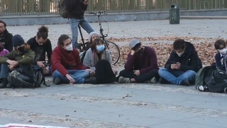 Torino piazza Arbarello  assemblea  studenti medi 2 febbraio 2022