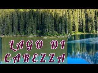 Lago di Carezza, озеро Карецца изумруд Доломитов.
