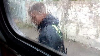 По 1 маршруту Водобуд  -  Центр в дождь по плохой дороге. г. Желтые Воды