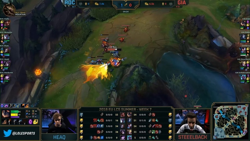 ROC vs. GIA Must See Неделя 7 Игра 66, LCS EU Summer 2018