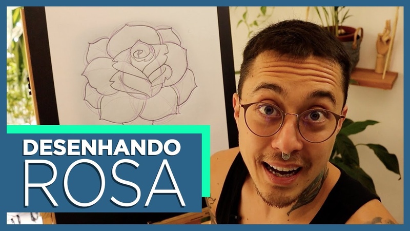COMO DESENHAR UMA ROSA (
