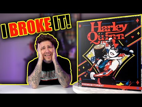 I BROKE My HARLEY QUINN (2019) Premium Format Sideshow Statue Unboxing