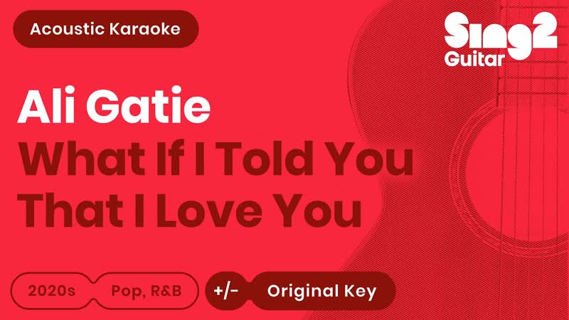 Ali Gatie What If I Told You That I Love You ( Acoustic